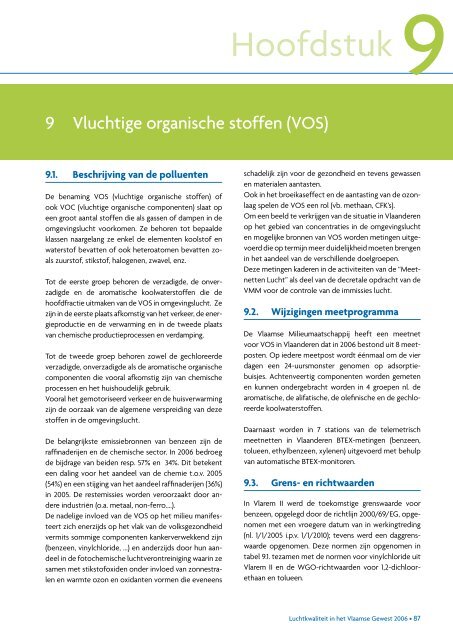 Luchtkwaliteit in het Vlaamse Gewest 2006