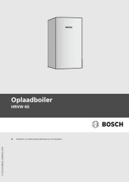 HRVW 65 Oplaadboiler - Bosch Supportline