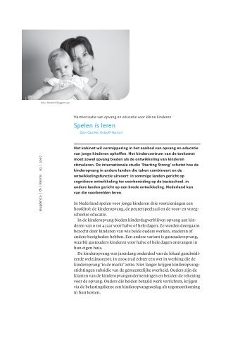 Spelen ís leren - Jeugd en Co
