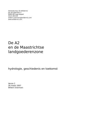 De A2 en de Maastrichtse landgoederenzone