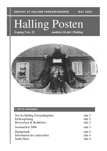 HallingPosten maj 2006 - Halling by og forsamlingshus