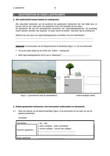 1. GESTEENTEN IN ONZE LEEFRUIMTE - aardrijkskunde