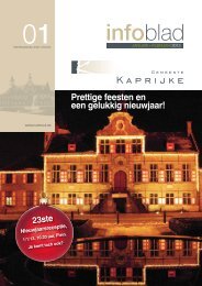 Infoblad januari - februari 2013 - Gemeente Kaprijke