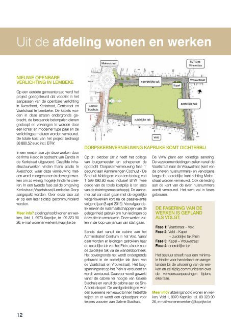 Infoblad januari - februari 2013 - Gemeente Kaprijke