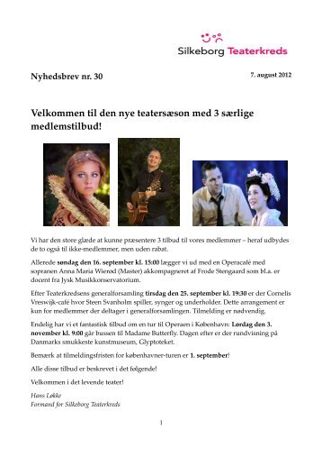 Nyhedsbrev 30 - Silkeborg Teaterkreds