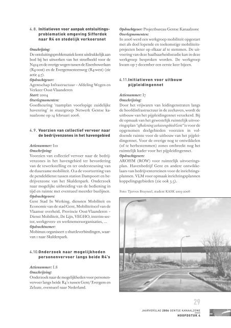 Jaarverslag 2006 - project Gentse Kanaalzone