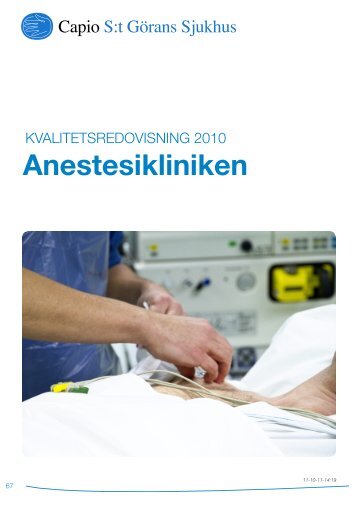 Resultat Anestesi.pdf - Capio S:t Görans Sjukhus