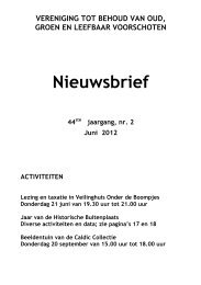 Nummer 2, Juni 2012 - Vereniging tot behoud van Oud, Groen en ...