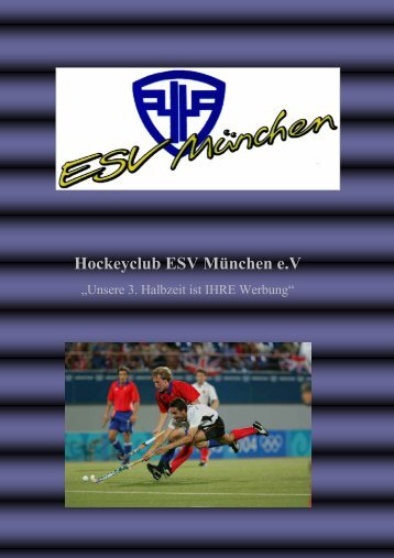 Informationen für Sponsoren - ESV München