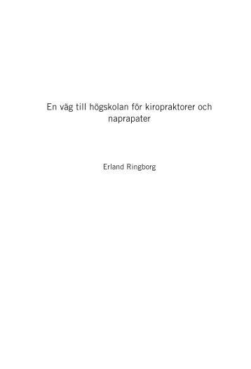Till rapporten - Skandinaviska Kiropraktorhögskolan