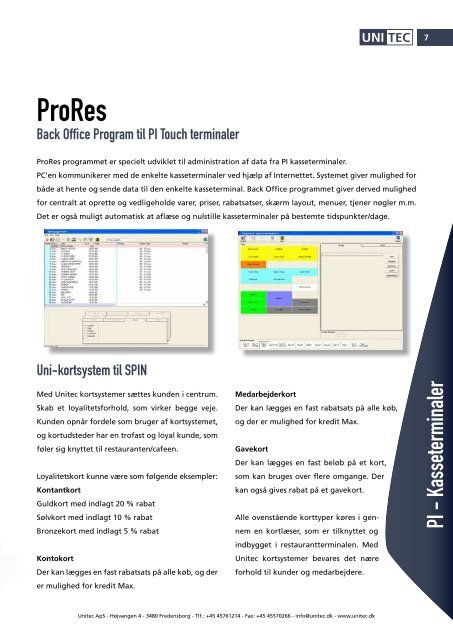 BETALINGSSYSTEMER - Unitec ApS