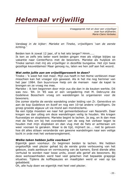 Editie sept - okt 2012 - WZC de Lichtervelde