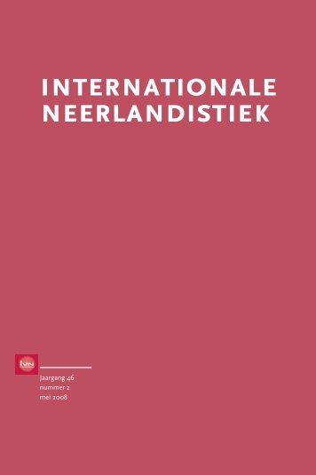 IN 2, mei 2008 - Internationale Vereniging voor Neerlandistiek