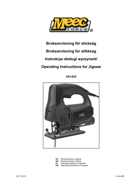 Instrukcja obsługi (2.5 MB - pdf) - Jula