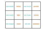 een roedel herten een vlucht eenden een zwerm bijen een troep ...