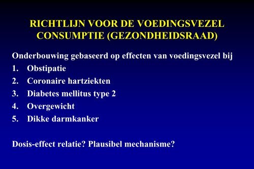 een panacee of louter darmvulling?: Prof. Lisbeth Mathus ... - NVVL