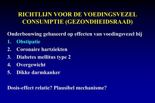 een panacee of louter darmvulling?: Prof. Lisbeth Mathus ... - NVVL