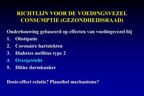 een panacee of louter darmvulling?: Prof. Lisbeth Mathus ... - NVVL