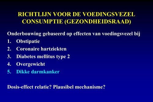 een panacee of louter darmvulling?: Prof. Lisbeth Mathus ... - NVVL