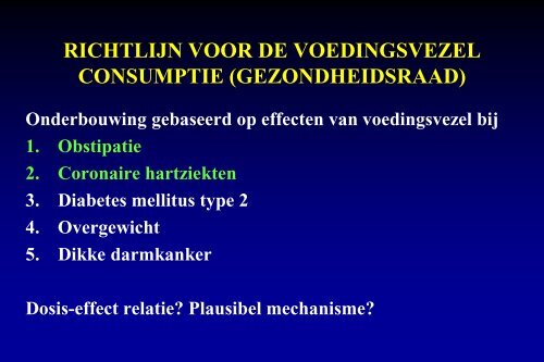 een panacee of louter darmvulling?: Prof. Lisbeth Mathus ... - NVVL