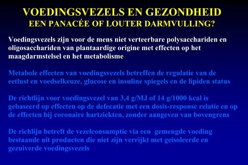 een panacee of louter darmvulling?: Prof. Lisbeth Mathus ... - NVVL