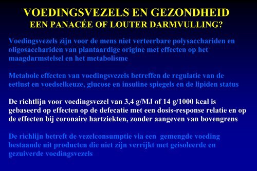 een panacee of louter darmvulling?: Prof. Lisbeth Mathus ... - NVVL