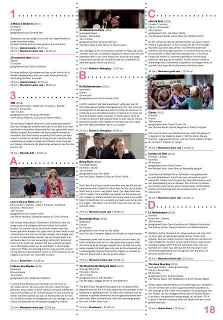 download hier de festivalkrant - SuikerZoet Filmfestival