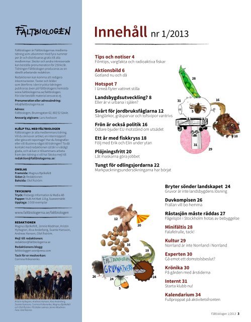 Fältbiologen 1/2013.pdf - Fältbiologerna