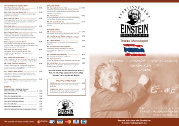 menu krt thais - Einstein