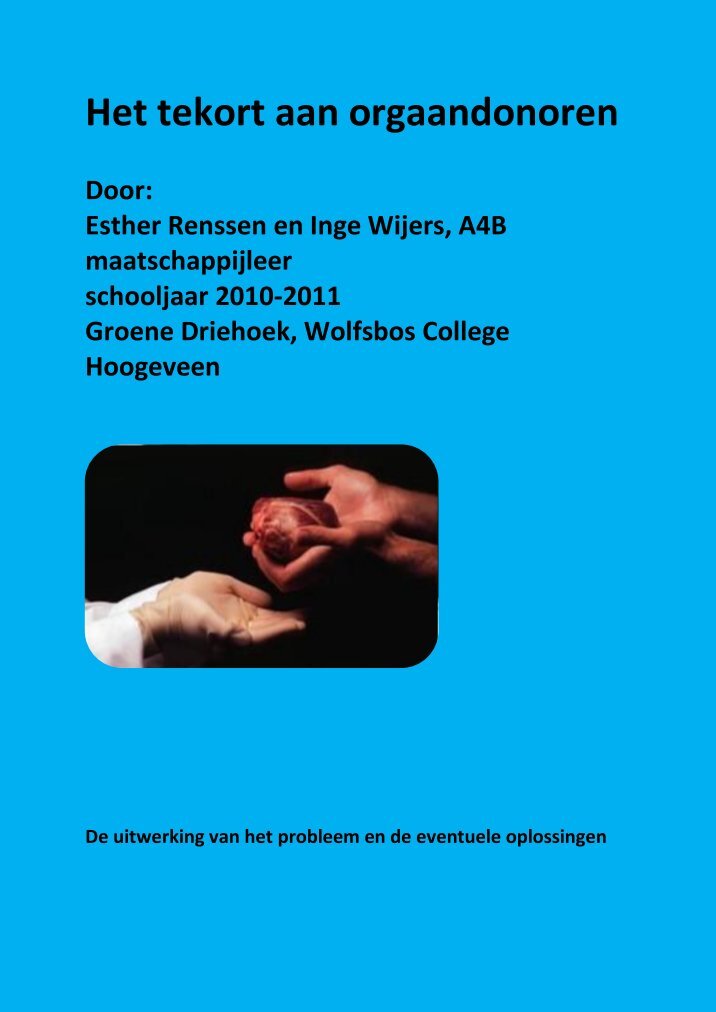 Orgaandonoren Magazines