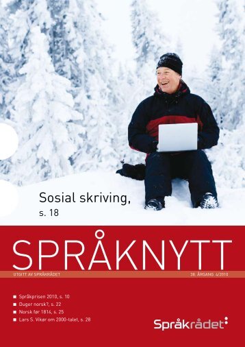 Sosial skriving, - Språkrådet