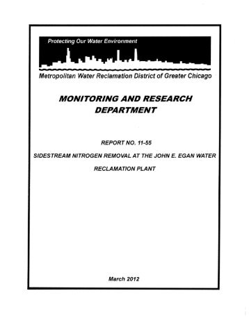 report - Metropolitan Water Reclamation District of Greater Chicago