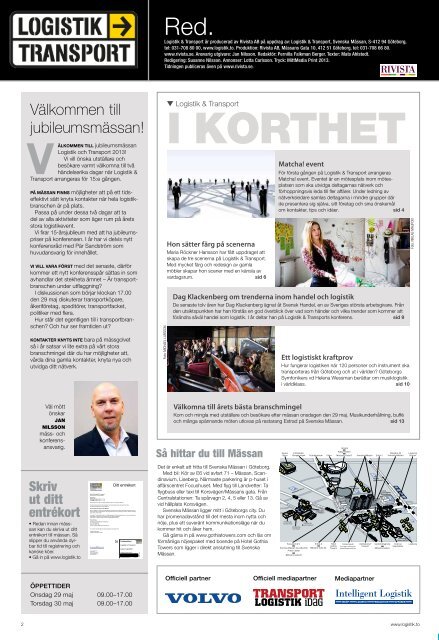 Mässtidningen - Logistik & Transport