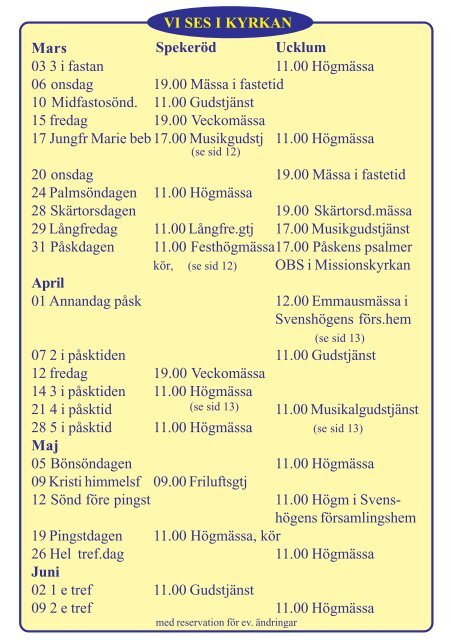 Påsk - Våren 2013 Nr.1 - Spekeröd