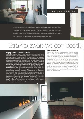 Strakke zwart wit compositie - Architect Francisca Hautekeete