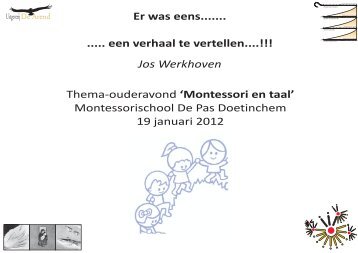 Montessori en taal - Uitgeverij De Arend