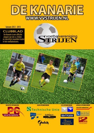 Kanarie uitgave - Voetbal Vereniging Strijen