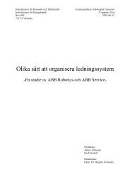 Olika sätt att organisera ledningssystem - Svenska Ekodemiker