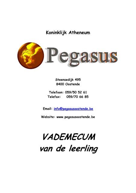 Vademecum van de leerling - Pegasus