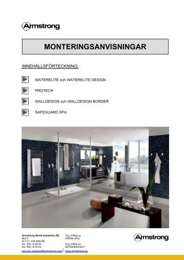 MONTERINGSANVISNINGAR - Armstrong