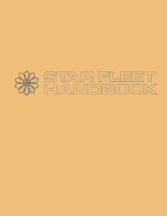 Star Fleet Handbook