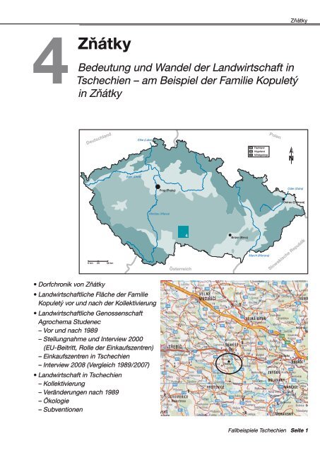 Zňátky Bedeutung und Wandel der Landwirtschaft in Tschechien