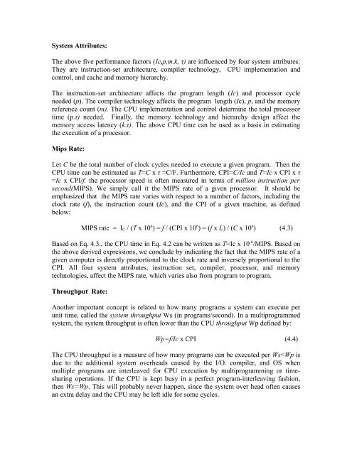 UNIT-4: PARALLEL COMPUTER MODELS STRUCTURE - Csbdu.in