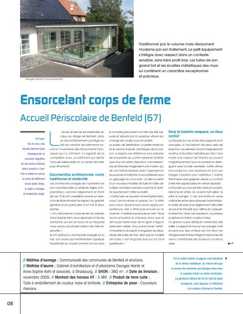 Revue Terre d'Architecture n°9 Au-delà de la seule gestion ...