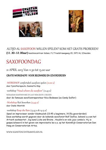 SAXOFOONDAG - Ineke Wentink