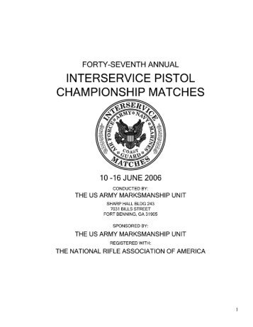 47th InterService Match Results Bulletin - U.S. Air Force Shooting ...
