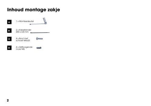 Bevestiging lichtbalk aan het frame 1 - Handleidingen