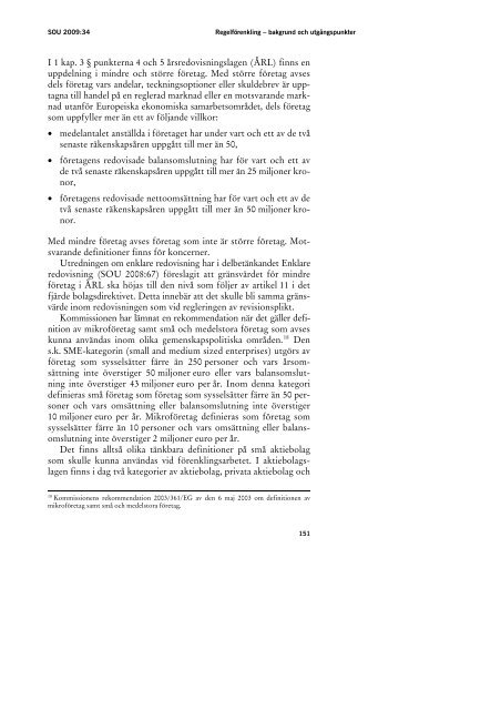 Förenklingar i aktiebolagslagen m.m., SOU 2009:34 - Regeringen