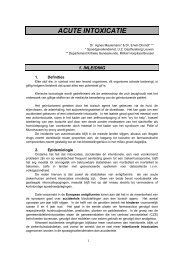 Acute Intoxicaties-tekst.pdf - Brevet Acute Geneeskunde