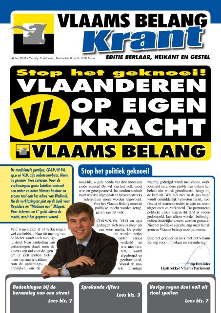 lees pag. 4 - Vlaams Belang - Afdeling Berlaar